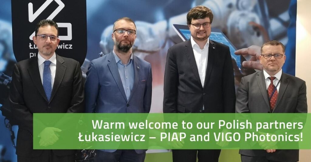 Representatives of Łukasiewic - PIAP, VIOG Photonics and EIT Manufacturing