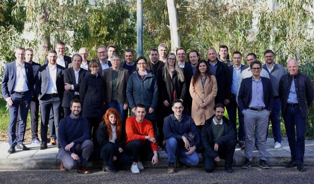 Partners of the Flex4Res project at the kick-off meeting in January 2023 in Patras, Greece.