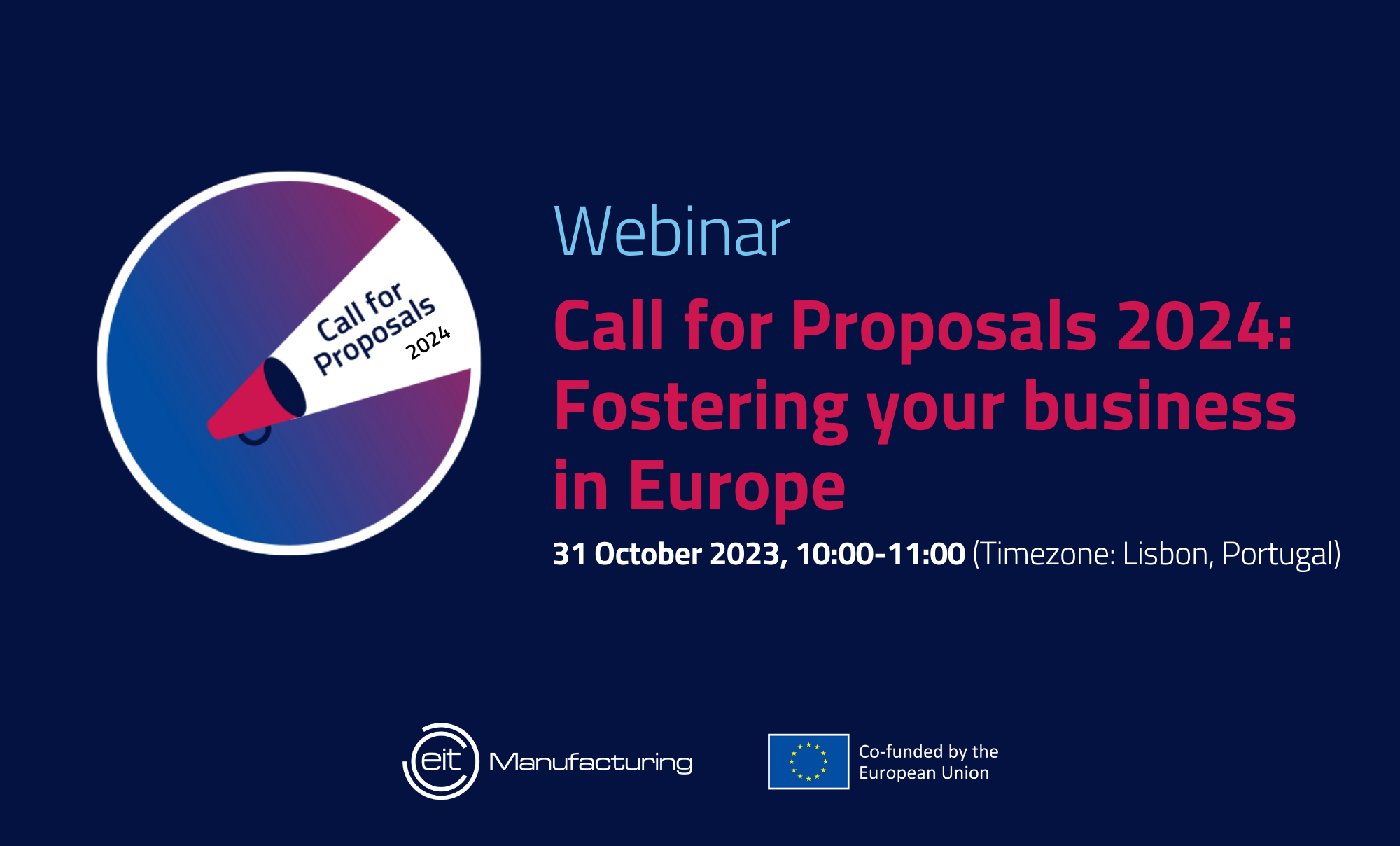 Call for Proposals 2024 EIT Manufacturing